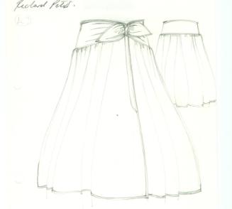 Drawing of Skirt for Richard Peters