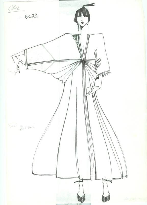 Drawing of Coat for Chic