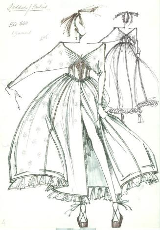 Drawing of Dress for Jeddah Collection