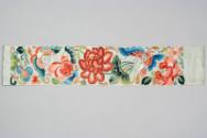 Chinese Embroidered Sleeveband with Flowers and Butterflies
