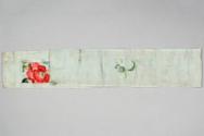 Chinese Embroidered Sleeveband with Flowers and Butterflies
