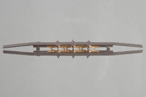 White and Yellow Gold Brooch by Colin Smith