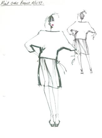 Drawing of Jumper and Skirt for Autumn/Winter 1983 Mail Order Project