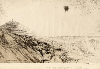 The First Sight Of Jerusalem Nebi Sawmill, No.2 by James McBey