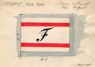 House Flag For The Steam Trawlers 'simon Duhamel' And 'cap Fagnet' Built By Hall Russell In 192…