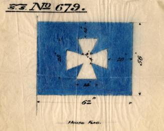 House Flag For The Cargo Steamer 'maryland' Built By Hall Russell In 1921