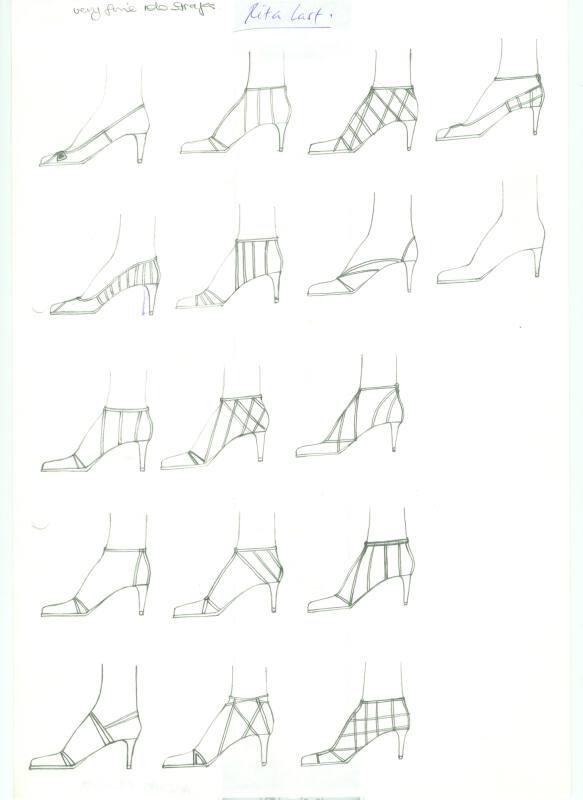 Multidrawing of Shoes and Ankle Boots