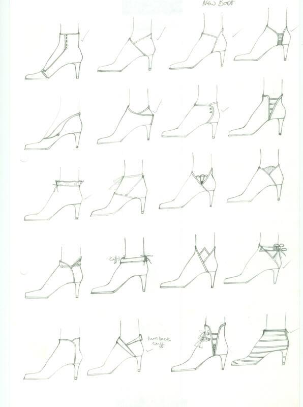 Multidrawing of Ankle Boots