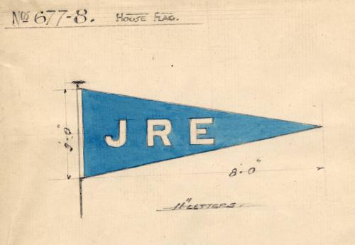 House Flag For Cargo Steamers 'lisbon' And 'estrellano' Built By Hall Russell In 1920