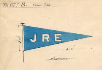 House Flag For Cargo Steamers 'lisbon' And 'estrellano' Built By Hall Russell In 1920