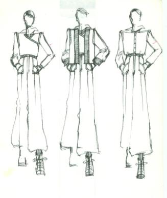Drawing of Gents Outfits, Tops and Trousers