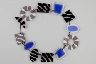 Black and Blue Acrylic Necklace by Caroline Broadhead and Nuala Jamieson