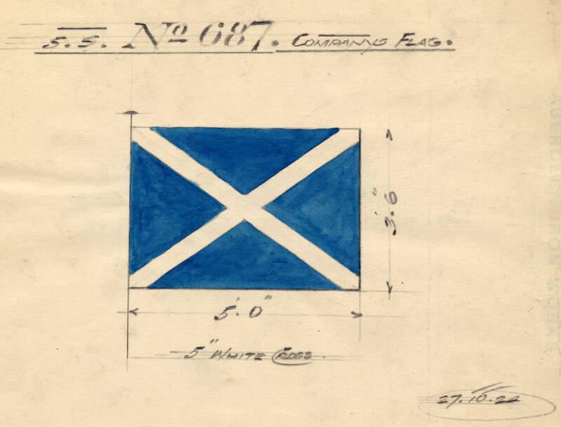 House Flag For The Coaster 'kildrummy' Built By Hall Russell In 1924