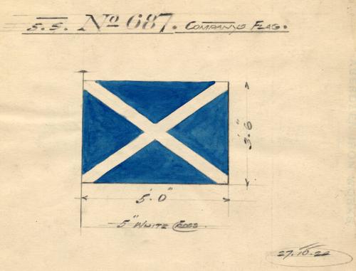 House Flag For The Coaster 'kildrummy' Built By Hall Russell In 1924