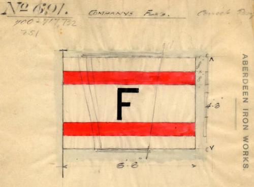 House Flag For Use On The Steam Trawler Senateur Duhamel Built By Hall Russell In 1927