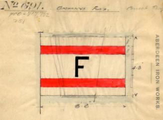 House Flag For Use On The Steam Trawler Senateur Duhamel Built By Hall Russell In 1927