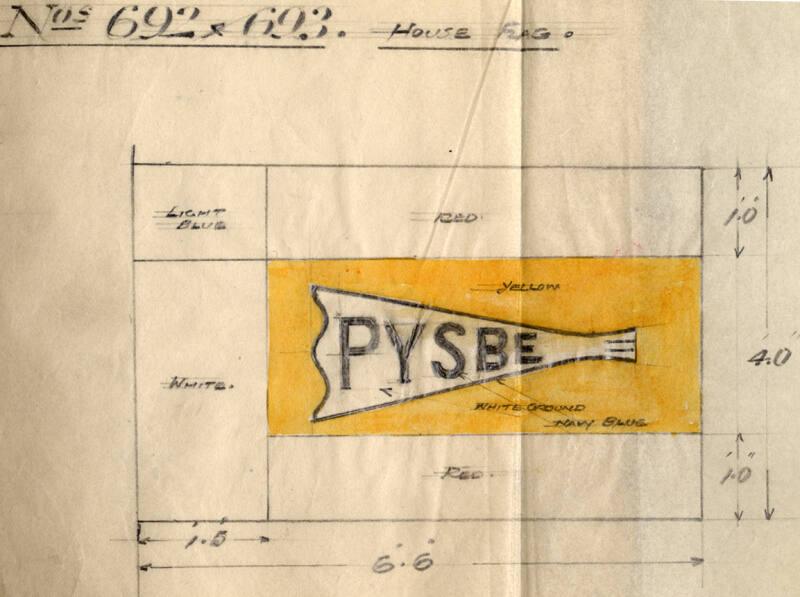 House Flag For The Steam Trawlers 'galerna' And 'vendaval' Built By Hall Russell In 1927 - 1928