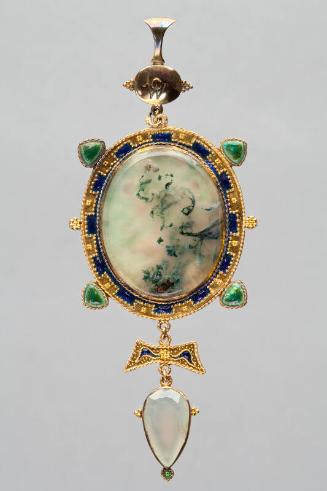 Pendant with Agate and Drop by James Cromar Watt