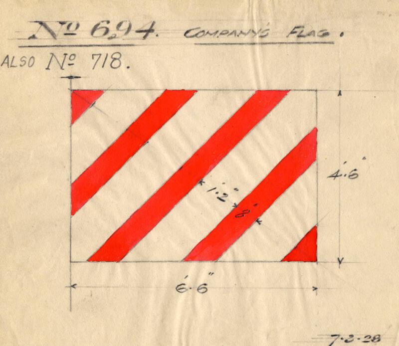 House Flag For The Passenger And Cargo Steamer 'earl Thorfinn' Built By Hall Russell In 1928