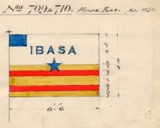 House Flag For Use On The Steam Trawlers 'tolosa' And 'devatarra' Built By Hall Russell In 1930
