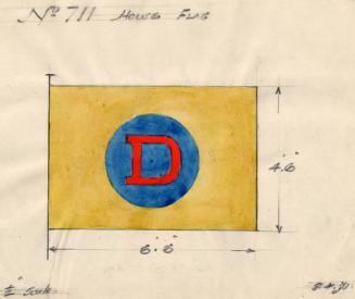 House Flag For The Steam Trawler 'contender' Built By Hall Russell In 1930