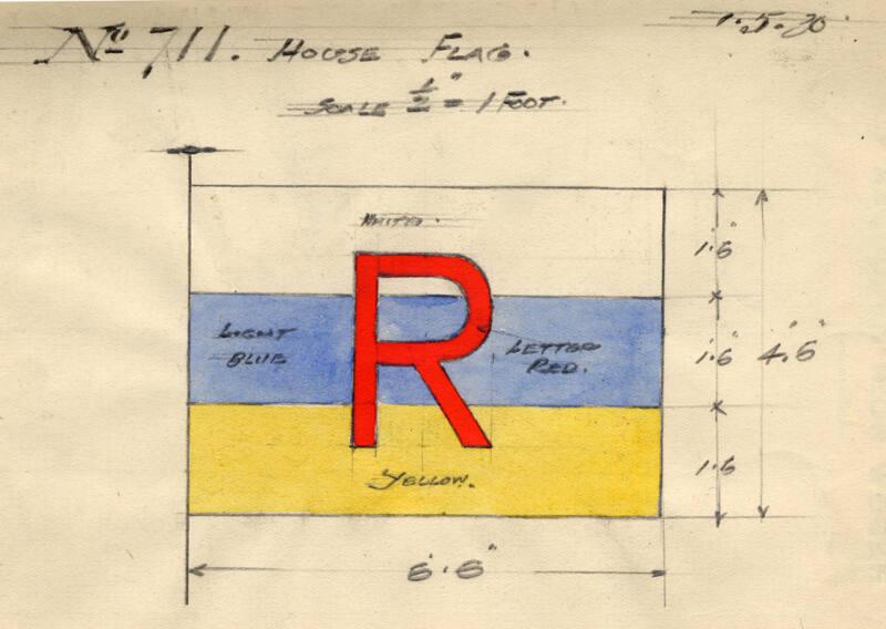 House Flag For Use Aboard The Steam Trawler 'barbara Robb' Built By Hall Russell In 1930