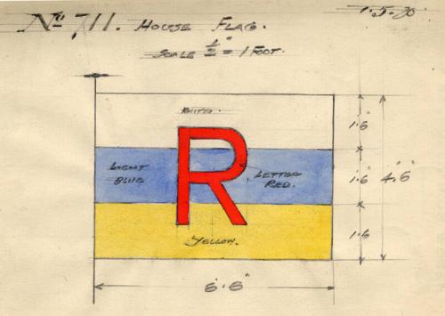 House Flag For Use Aboard The Steam Trawler 'barbara Robb' Built By Hall Russell In 1930