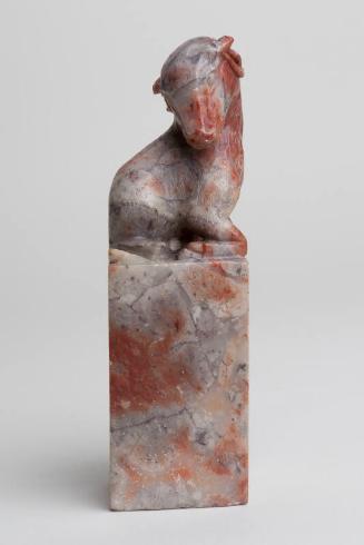 Chinese Carving of a Kneeling Ram