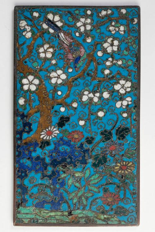 Chinese Cloisonné Enamel Panel