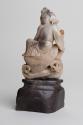 Carved Figure of Chinese Immortal Han Xiang Zi with Flute and Stand