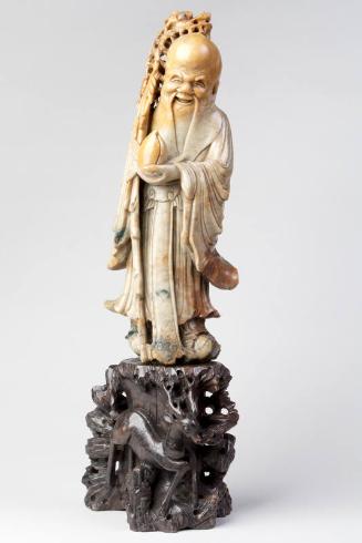 Chinese Figure Of Shou-Lao Holding Peach