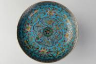 Chinese Cloisonné Enamel Footed Bowl