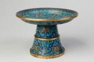 Chinese Cloisonné Enamel Footed Bowl