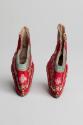 Chinese Red Embroidered Shoes for Bound Feet