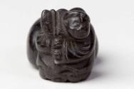 Japanese Crouching Animal/Man Netsuke