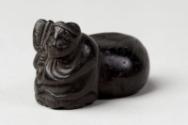 Japanese Crouching Animal/Man Netsuke