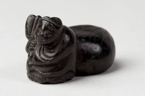 Japanese Crouching Animal/Man Netsuke