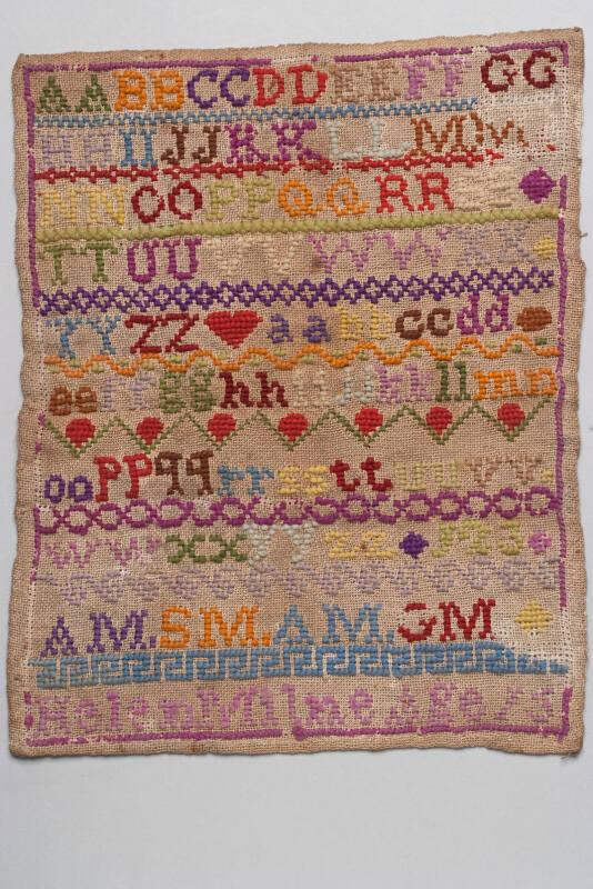 Rectangular Sampler With Purple Border