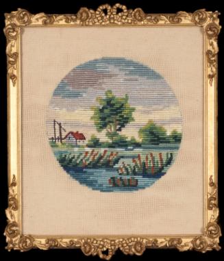 Swiss Scene Needlework Picture