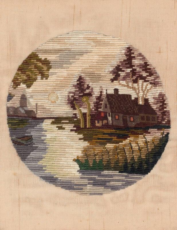 Swiss Scene Needlework Picture