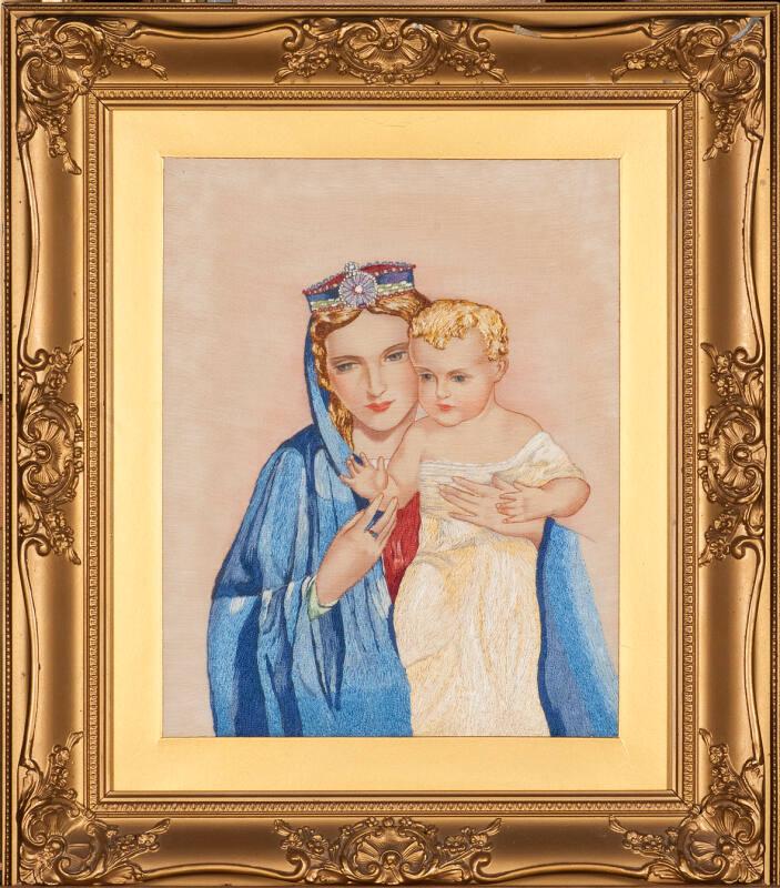 Needlework Madonna Picture