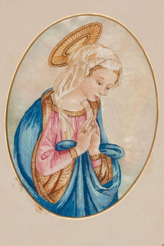 Needlework Madonna Picture