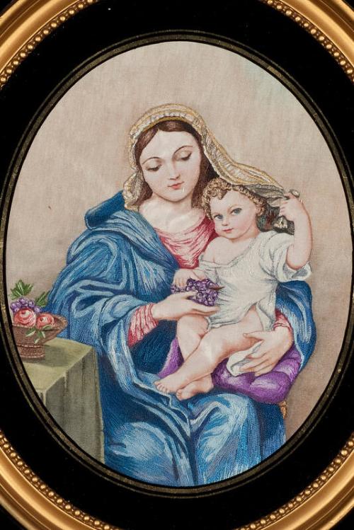 Needlework Madonna Picture