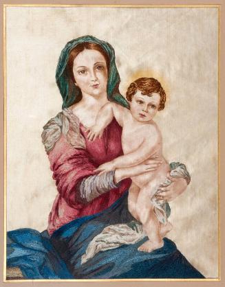 Needlework Madonna And Child