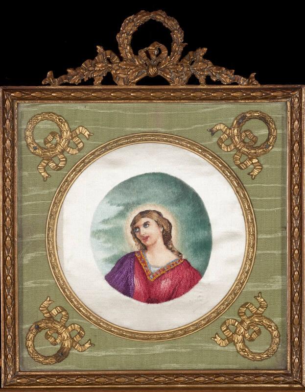 Needlework `Head Of Madonna