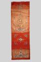 Chinese Red Silk Embroidered Banner