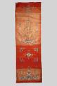 Chinese Red Silk Embroidered Banner