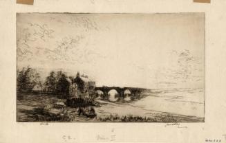 Sunset In Cattawade by James McBey