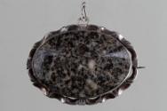 Granite and Silver Brooch/Pendant by James Watson