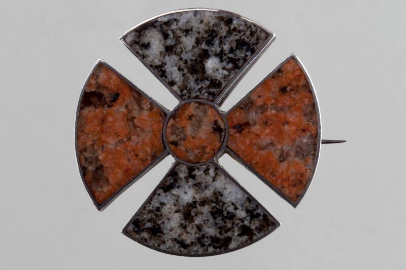 Maltese Cross Granite Brooch by A&J Smith